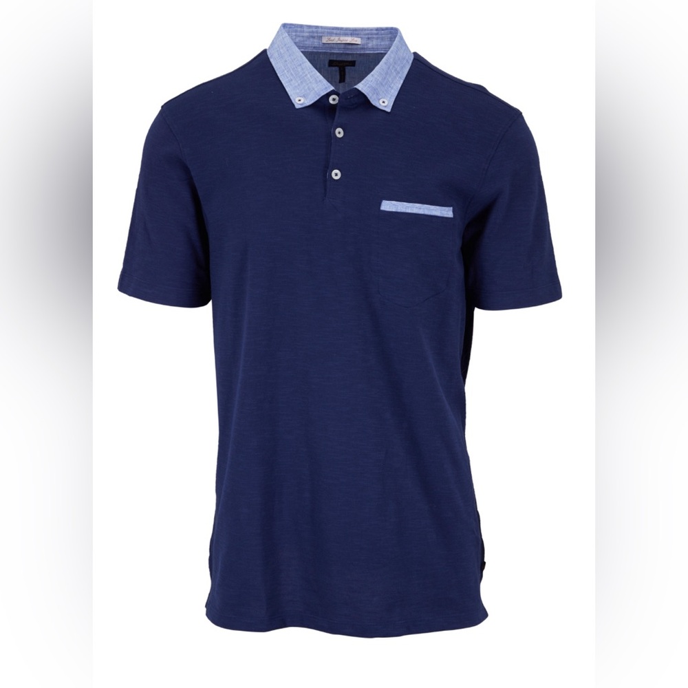 Good Man Brand Navy Blue Pocket Polo Sz XL